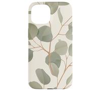 Eucalyptus Leaves Green Plant Florals Botany Foliage Coque pour iPhone 15