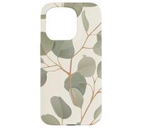 Eucalyptus Leaves Green Plant Florals Botany Foliage Coque pour iPhone 15 Pro