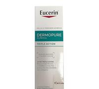 Eucerin DermoPure Clinical Sérum Visage Triple Action 40 ml, Sérum Visage Acné, Imperfections et points noirs, Sérum Visage au thiamidol et à l'acide salicylique pour les peaux grasses et acné