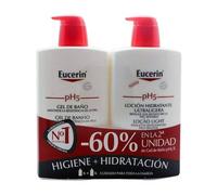 Eucerin Duplo Ultralight Lotion Hydratante 1l + Gel de Bain 1