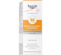 EUCERIN - Fluide Solaire Visage Anti-Âge SPF 50, Protection Intense et Texture Légère (50 mL) - lot de 2 - Vendu par Lot