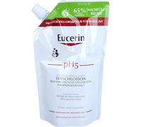 Eucerin pH5 Waschlotion für Körper, Gesicht und Hände für empfindliche Haut Nachfüllbeutel, 400 ml Lotion