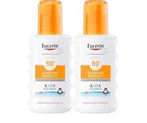 Eucerin Sensitive Protect Kids Sun Spray LSF 50+, 200 ml Solution (Lot de 2)