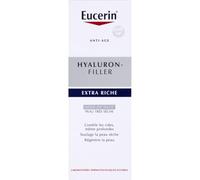 EUCERIN - Soin Nuit Hydratation Intense pour Peau Sèche, Crème Riche à l’Acide Hyaluronique (50mL) - Vendu par unité