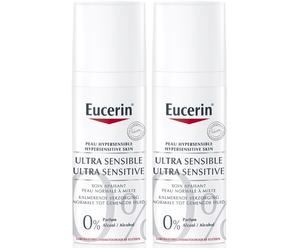Eucerin® UltraSENSIBLE Peau Hypersensible Soin Apaisant Normale à Mixte Crème 2x50 ml