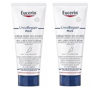 Eucerin® UreaRepair PLUS Crème Pieds 10% d'Urée Peau sèche 2 x 100 ml crème de pieds 2x100