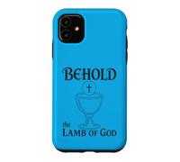 Eucharistie catholique Voici l'agneau de Dieu Communion Coque pour iPhone 11