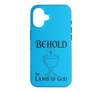 Eucharistie catholique Voici l'agneau de Dieu Communion Coque pour iPhone 16