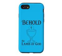 Eucharistie catholique Voici l'agneau de Dieu Communion Coque pour iPhone SE (2020) / 7/8