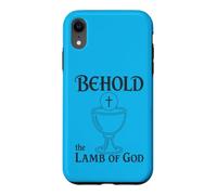 Eucharistie catholique Voici l'agneau de Dieu Communion Coque pour iPhone XR