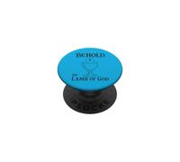 Eucharistie catholique Voici l'agneau de Dieu Communion PopSockets PopGrip Adhésif