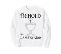 Eucharistie catholique Voici l'agneau de Dieu Communion Sweatshirt
