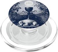 Eucharistie Symboles chrétiens JHS Calice Agnus Dei Jésus PopSockets PopGrip pour MagSafe