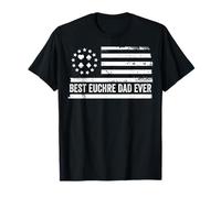 Euchre Cards Midwest Drapeau américain Patriotique rétro T-Shirt