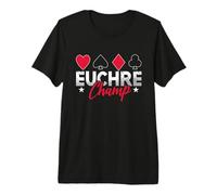 Euchre Champ Pinochle Jeux de Cartes Loves Playing Cards Euchre T-Shirt Haut de Gamme