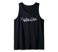 Euchre Club Retro Varsity Style Card Game Heritage Débardeur