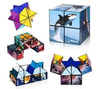 Euclidean Cube Ensemble de cubes magiques en forme d'étoile pour enfants et adultes (série océan)