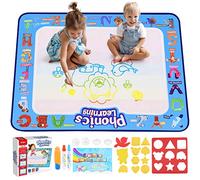 EUCOCO Tapis d'eau, Jouet Enfant 1-5 Ans Tapis Dessin Eau Bebe Cadeau Enfant 1-5 Ans Dessin Enfant Cadeau Fille 1 2 3 4 5 Ans Jouet Bebe 1-5 an Garcon Jeux Educatif Enfant 1-5 Ans Garcon