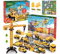 EUCOCO Calendrier De L'avent 2025 Voiture, Jouet Enfant 1 2 3 4 5 6 Ans Petite Voiture Enfant 2-6 Ans Garçon Cadeau Garcon 1-6 Ans Cadeau Anniversaire 1-6 Ans Garcon Advent Calendar 2025