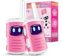 EUCOCO Jouet Fille 3 4 5 6 7 8 Ans, Cadeau Fille 3-10 Ans Talkie Walkie Jeux Fille 3-10 Ans Toki Walki Cadeau Anniversaire Enfants Jouet Enfant Exterieur (Rose 2)