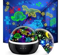 EUCOCO Jouets dinosaures pour garçons de 1 à 12 ans, projecteur de veilleuse dinosaure pour garçons de 1 à 10 ans, cadeaux de dinosaures pour garçons de 2, 3, 4, 5, 6 ans, cadeau de baptême pour