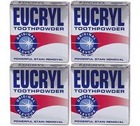 Eucryl Smokers Lot de 4 poudres pour dents 50 g