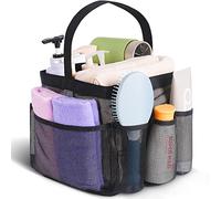 EUDELE Panier de douche portable en maille pour dortoir universitaire avec 8 poches de grande capacité, sac de douche pour la plage, la natation, la salle de sport