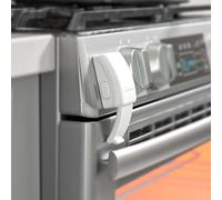 EUDEMON Serrure avant du four mise à jour, serrure de porte de four à l’épreuve des enfants, pas besoin d’outils ou de perceuse (Blanc, 2 Pièces)