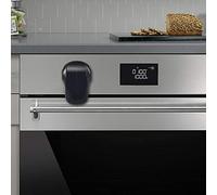 EUDEMON Serrure de four de sécurité pour enfants, serrure de porte de four résistante à la chaleur, facile à installer et à utiliser adhésif (Noir)