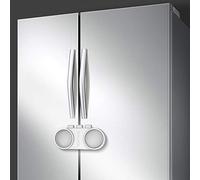 EUDEMON Serrure de porte de réfrigérateur de sécurité enfant pour réfrigérateurs, congélateurs et armoires, utilisant un adhésif 3M VHB (Blanc, 1 Pièces)