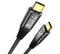 EUDOBEL Cable USB C vers USB C 2M,USB C 3.2 Gen 2×2 Cable 20Gbps,240W 4K@60Hz USB C Cabel Compatible avec iPhone15/Pro/Pro Max,2023 MacBook Pro M2,Galaxy Samsung S24/S24 Ultra/S23,Google Pixel