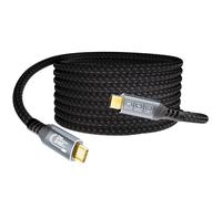 EUDOBEL Cable USBC USBC 5m (données USB C 3.2 Gen 2 20Gbps, PD3.1 240W/100W 48V/5A) Vidéo 4K@144Hz/60Hz, 8K@30 Hz Câble moniteur USB C pour Thunderbolt 4/3, MacBook Pro, iPad Pro, Switch, VR