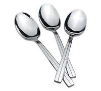 Eudokky Lot de 6 Grande Bouillion Cuillères, Cuillères de Service en Acier Inoxydable