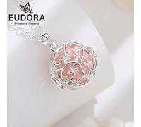 Eudora - collier en forme de boule d'harmonie 18mm pour femme, collier carillon de grossesse, pendentif de l'appelant ange, bijoux exquis, cadeaux pour femmes