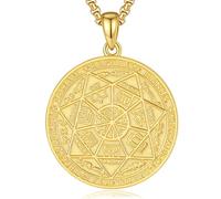 EUDORA Harmony Ball Argent Sterling 925 Saint Michel Christophe Antoine Benoît Jude Thaddée Vierge Marie Archanges Gabriel Collier pour Femme Homme, Protection Amulette Bijoux Cadeau, 22"+24"