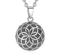 EUDORA Harmony Ball Collier Bola de Grossesse pour Femmes avec Empreinte de Main, Collier Musique Balle Pendentif pour Femme Enceinte Future Mère Cadeau Original, 76cm +114cm