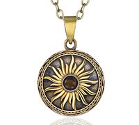 EUDORA Harmony Ball Collier Bola de Grossesse pour Femmes Enceinte, Bronze Ange Appelant Pendentif Colliers avec Musique Carillon pour Future maman Filles Cadeau, 76cm + 115cm Chaîne