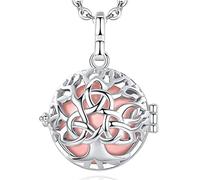 EUDORA Harmony Ball Collier Bola de Grossesse pour Femmes Enceinte, Collier Musique Carillon Bell Celtic Arbre celtique de la vie Pendentif de Femmes Maternité Mère bébé Cadeau Original