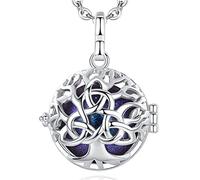 EUDORA Harmony Ball Collier Bola de Grossesse pour Femmes Enceinte, Collier Musique Carillon Bell Celtic Arbre Celtique de la Vie Pendentif de Femmes Maternité Mère bébé Cadeau Original