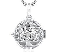 EUDORA Harmony Ball Collier Bola de Grossesse pour Femmes Enceinte, Collier Musique Carillon Bell Celtic Arbre celtique de la vie Pendentif de Femmes Maternité Mère bébé Cadeau Original