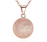 EUDORA Harmony Ball Collier Bola de Grossesse pour Femmes Enceinte, Collier Musique Carillon Bell Pendentif pour Enceinte Mère Cadeau Original Bijoux, 76cm +114cm