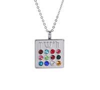EUEAVAN 12 tribus d'Israël Inscriptions hébraïques Pendentif collier pierre de naissance juive Choker Amulet Grand Prêtre Israël Bijoux fille femme