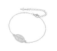 EUEAVAN Boucles d'oreilles Croix de la Vierge Marie pour femmes Virgen de Guadalupe Notre-Dame de Guadalupe Boucles d'oreilles Marie Miraculous Medal Amulette Bijoux catholique Cadeau (argent 3)