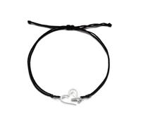 EUEAVAN Bracelet à breloques ciseaux et peigne Bracelet ajustable Bijoux de coiffeur Bracelets à maillons coeur d'amour (argent 2)