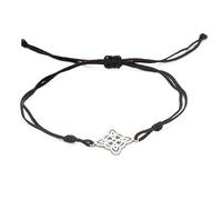 EUEAVAN-bracelet concentrique en fil de jade, noeud celtique, cercles floraux, amulette de noeud de sorcière, bracelet viking, Wiccan, bijoux, cadeaux pour femmes