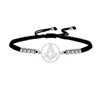 EUEAVAN Bracelet maçonnique boussole symbole de la franc-maçonnerie bracelets maître sceaux amulette maçonnique appartenance religieuse bijoux celtique punk cadeau pour homme femme