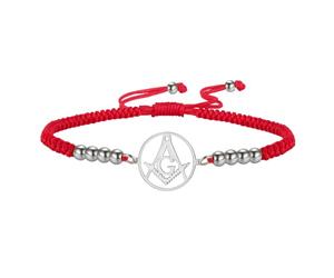 EUEAVAN Bracelet maçonnique boussole symbole de la franc-maçonnerie bracelets maître sceaux amulette maçonnique appartenance religieuse bijoux celtique punk cadeau pour homme femme