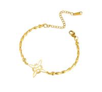 EUEAVAN Bracelet nœud de sorcière Bracelet de cheville nœud celtique triple déesse Nudo De Bruja Triquetra porte-bonheur Trinité Amulette Wiccan Bijoux Cadeaux irlandais (nœud de sorcière 1 or)