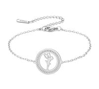 EUEAVAN Bracelet Princesse Wendy Clochette Pixie Elf Magical Dancer Ballet Heart Anklets Cubic Zirconia Angel Wings Jewelry Fairy Tale Quote Cadeau pour femmes (argent)