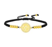 EUEAVAN Bracelet Shema Israël Prière Juive Bracelet Sh'ma Shema Israël Bracelet en Corde Tressée Fabriqué à la Main Bracelet de Cabale Juive Bijoux Judaica pour Femmes, Medio, Acier inoxydable, Pas de